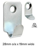 Heavy Duty Safety Picture Hooks - 15 Kgs Maximum - With Plasterboard Screws & Plugs - 2 Pack - White Frame Company