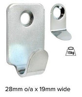 Heavy Duty Safety Picture Hooks - 15 Kgs Maximum - With Plasterboard Screws & Plugs - 2 Pack - White Frame Company