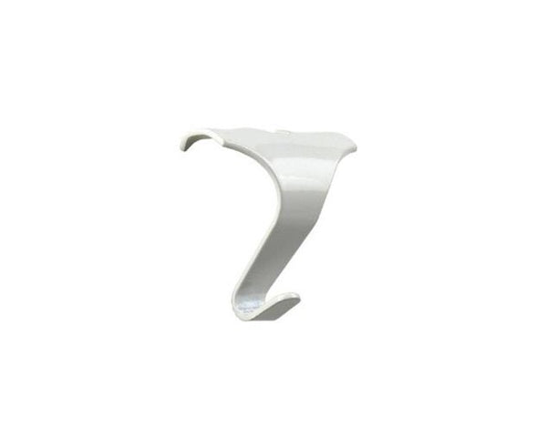 Gloss White Picture Rail Hook - Medium Size - 4 Pack - White Frame Company