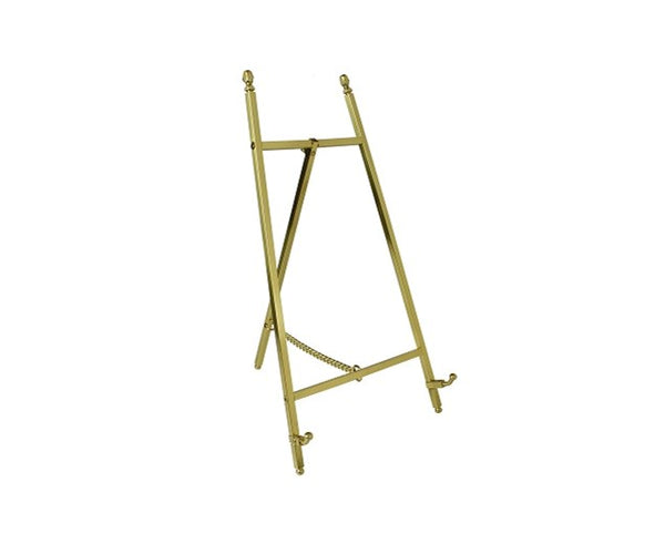 Contemporary Display Easel - Polished Brass Finish 305mm Tall - High Quality - White Frame Company