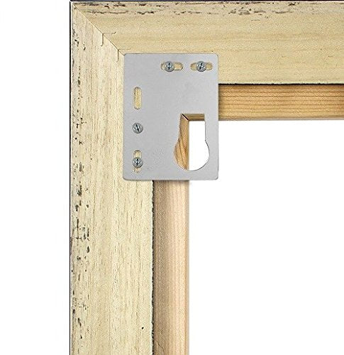 HEAVY DUTY PICTURE HANGING KIT - KEYHOLE FLAT PLATE HANGER WITH BEZEL - White Frame Company