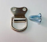 QUALITY DOUBLE D RINGS NICKEL PLATED WITH SCREWS - White Frame Company