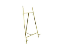 Contemporary Display Easel - Polished Brass Plate Finish 455mm Tall - High Quality - White Frame Company